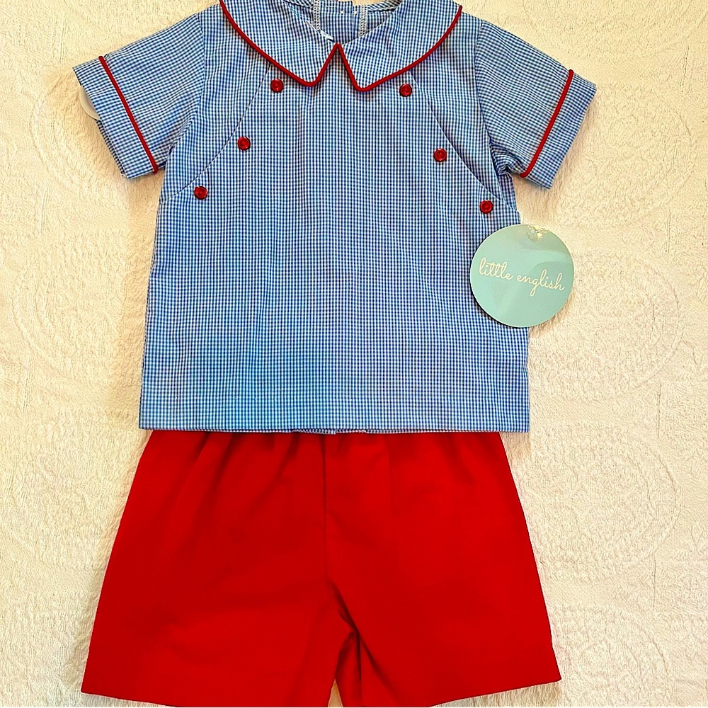 NWT Little English Boys shorts set